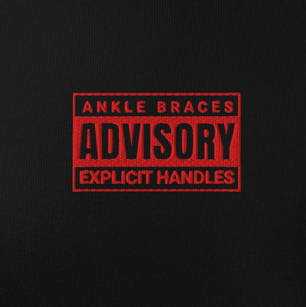 NBBA - Advisory - Explicit Handles Embroidered Raw Hem Hoodie