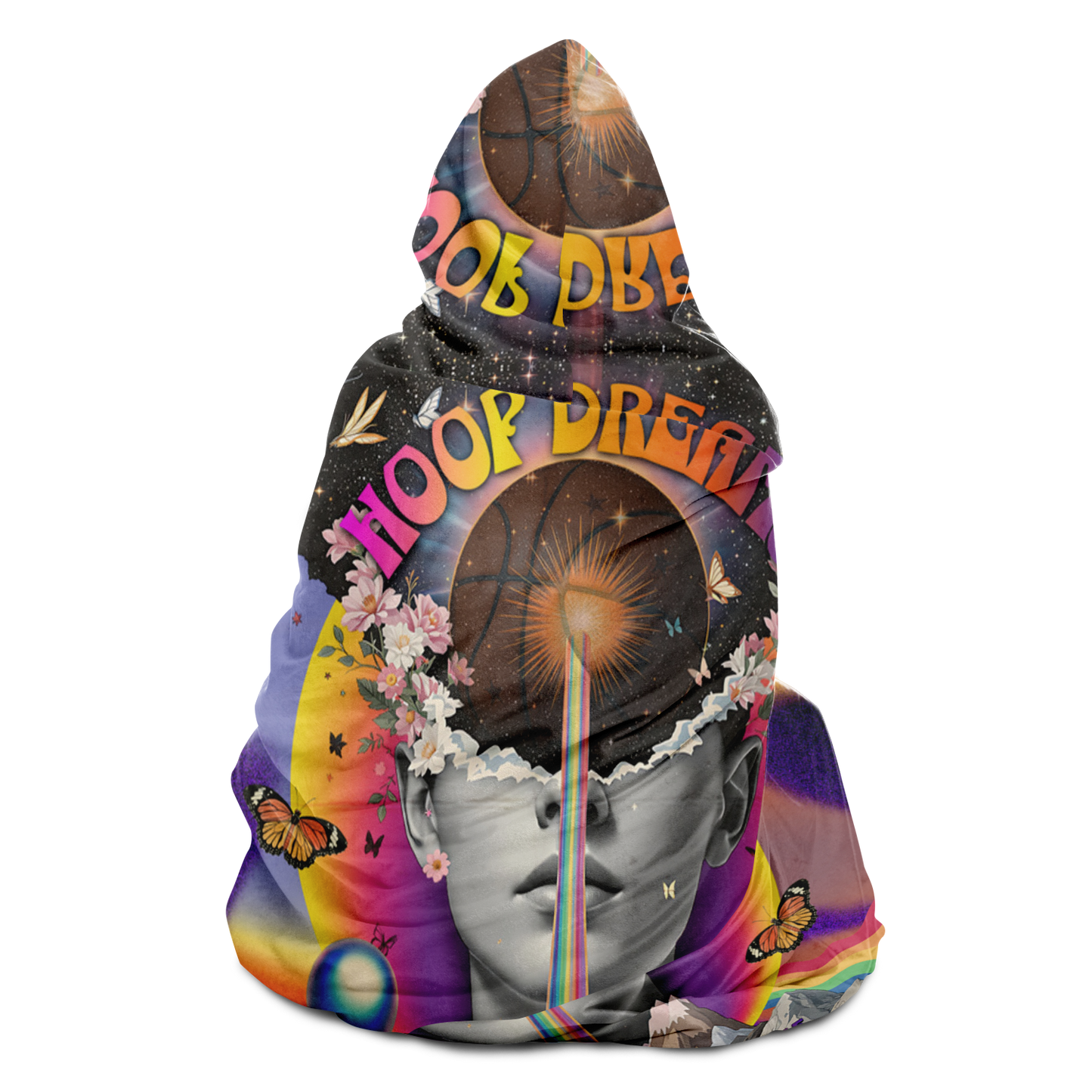 Hoop Dreams | Youth Hooded Blanket – Micro Fleece (AOP)